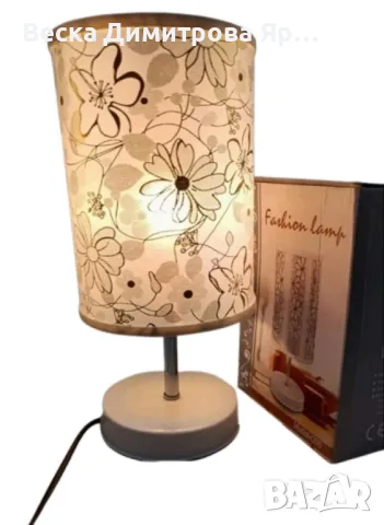 Нощна лампа - Класическа или модерна с флорални мотиви, снимка 4 - Настолни лампи - 48732012