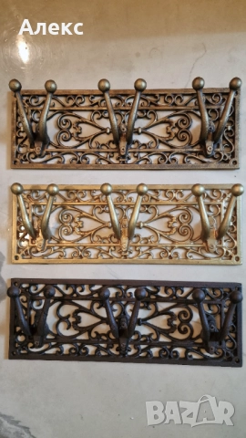 Масивна Чугунена закачалка с Барокови елементи., снимка 6 - Закачалки - 39812994