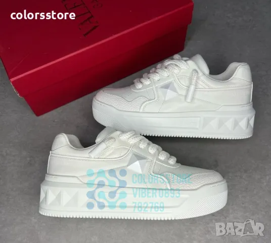 Мъжки кецове Valentino/бели-BR168te, снимка 3 - Маратонки - 47863372