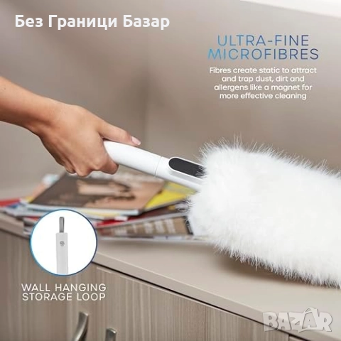 Нова четка Ултра фин микрофибърен 2 в дъстър за мебели тавани чистене, снимка 2 - Други стоки за дома - 51677490