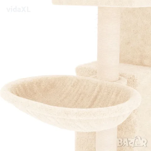 vidaXL Котешко дърво със сизалени стълбове, кремаво, 83 см, снимка 7 - За котки - 56146343