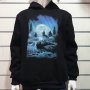 Нов мъжки суичър с дигитален печат Вълк, пълнолуние, Серия вълци, снимка 8