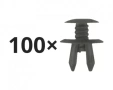 Комплект от 100 пластмасови скоби, снимка 1