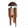 Вятърен звънец, Бамбук и кокос, Кафяв, 80 см, снимка 1 - Градински мебели, декорация  - 37549933