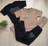 Дамски Спортен Комплект С Камъчета Тениска И Долнище🔝Дамски Спортен Екип - 2 Цвята Код PAO-10, снимка 2
