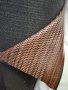Изкуствена кожа за тапицерия кафява ратанова плетка, снимка 2