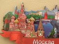 Автентичен дървен 3D магнит от Москва, Русия, снимка 3