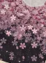КРАСИВА блуза на цветя в преливащи розово-сиви цветове 3ХЛ/4ХЛ размер , снимка 2