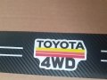ТОП Цена А 5 броя стикери за прагове и за задна броня с надпис Toyota 4WD Тойота, снимка 2