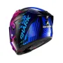 Топ цена Мото Каска за мотор SHARK AERON FULL CARBON Purple/Blue, снимка 2