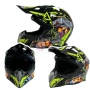 Кросова каска за мотор, ендуро, АТВ, Скутер,  неон, снимка 1