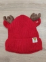 Бебешка коледна плетена шапка с еленови рога – с ушички, 0–3 г., снимка 5