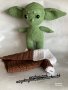 Плетена играчка бебе Йода, снимка 3