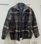 Карирано палто / яке тип бомбър ZARA с буква "C"  размер  9-10 , 140 см, снимка 2
