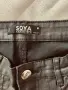 Дамски черен панталон с мокър ефект и връзки SOYA Fashion, снимка 4
