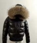 Moncler дамско яке с голям естествен косъм на качулката , снимка 1 - Якета - 31029193