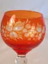 кристална чаша за вино цветен кристал , снимка 2