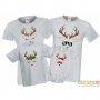 Коледни тениски Елени Deer face, снимка 2