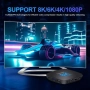 Android TV Box 13.0 2GB / 16GB Поддръжка на 8K 2.4G 5.0G WiFi TV Box Android 2023 RK3528 Чипсет..., снимка 2
