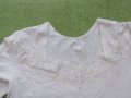  Бял дамски корсаж с дълъг ръкав, нов, размер М, снимка 2