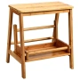 Сгъваема бамбукова табуретка, стълба с 2 стъпала COSTWAY, снимка 5
