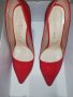 Червени лачени обувки , снимка 1 - Дамски обувки на ток - 31616808