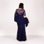 ИЗГОДНО Официална дълга дантелена дамска рокля в тъмно синьо и кралско лилаво от 269 на 179лв, снимка 8