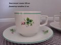 Сет за кафе с розички на "Китка" Нови пазар Български порцелан, снимка 1 - Антикварни и старинни предмети - 40252666