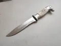 Ловен нож от соца кучешка глава Рог, снимка 3