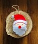 Коледна декорация / Коледни играчки за елха от филц ръчна изработка дядо Коледа 
