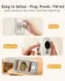 Бебешки монитор Boifun без WiFi, камера и аудио, 4" 720P IPS екран, 2 камери, приспивни песни, снимка 7