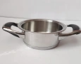АМС швейцарски масивни тенджерки от стомана с двойно дъно- с термо капаци, снимка 14