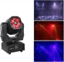 Преносими LED сценични светлини с движеща се глава и управление (6x12W + лазер), снимка 1