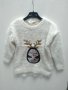 Нов детски пухкав Коледен пуловер, 3-4 г., снимка 1 - Детски пуловери и жилетки - 42877814