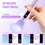  Мини ръчна UV LED лампа за нокти със стойка, снимка 4