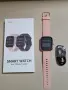 Смарт часовник Kuizil Smart Watch в розов цвят с правоъгълен корпус в цвят розово злато, снимка 1