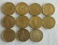 Лот монети 50 ¢ и 20 ¢ Е.С.По 1 рубла СССР ,Руска,Османска месингови пендари от накит., снимка 2