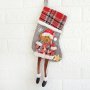 2590 Коледен чорап за подаръци и украса с фигура с дълги крака, снимка 6