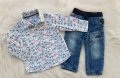 Дънки и риза за бебе 9-12 месеца, снимка 5