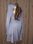 М/L Сатенена светло лилава рокля с гол гръб , снимка 5