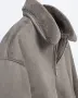 Zara Double-Faced Faux Suede Jacket, снимка 7