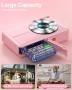 Нов Фотоапарат камера 44MP, 1080P, 16x зуум, детски, начинаещи, розов, снимка 7