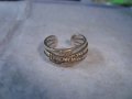 МНОГО КРАСИВ СКЪПОЦЕНЕН РЕГУЛИРУЕМ СРЕБЪРЕН АРТ ПРЪСТЕН СРЕБРО 925 с ЦИРКОНИ 27372, снимка 12