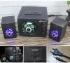 Светеща озвучителна система Kisonli 2+1 с мощен буфер, снимка 4