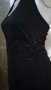 Черна рокля с колан от дантела и пайети👗🍀M/L,L👗🍀арт.880, снимка 6