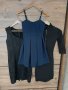 Нови малки ефирни рокли 3 броя черни и синя размер S памук ITALY, снимка 2