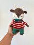 Плетени играчки, коледни еленчета, играчки за деца, коледен подарък за дете, ръчна изработка, снимка 4