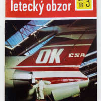 Антикварни   списания за авиация "Letecký obzor" - 1989 г., снимка 8 - Списания и комикси - 36501539