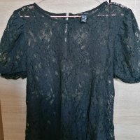 New Look дантелена блузка, снимка 1 - Тениски - 29429868