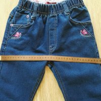 Дънки с бродерия, снимка 3 - Детски панталони и дънки - 30292146